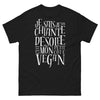 T-shirt vegan noir - humour et honnêteté