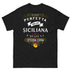 T-shirt Sicile noir - Sono perfetta, sicilienne