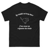 T-shirt royaume des chats noir - réalité féline cassée