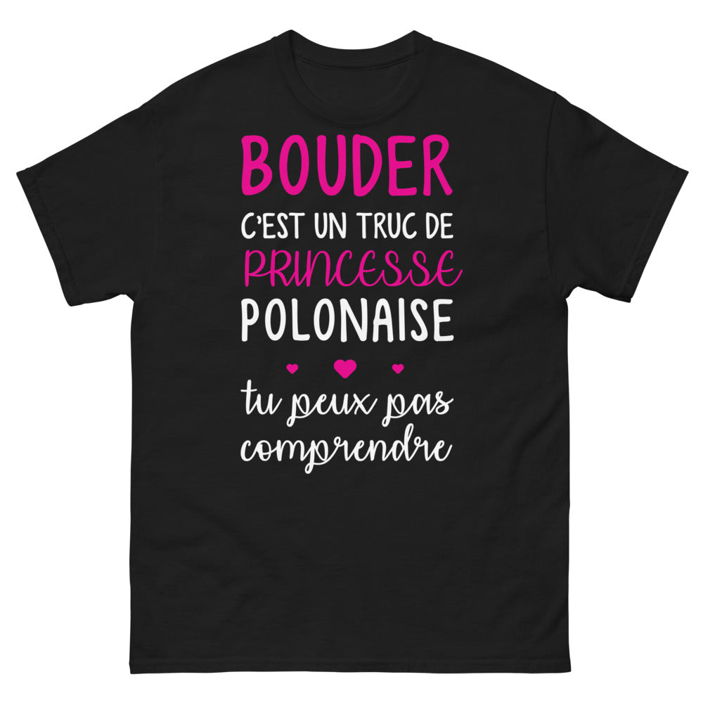 T-shirt Princesse polonaise noir - La Bouderie Élégante