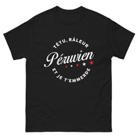 Thumbnail for T-shirt Péruvien noir - têtu et râleur