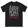 T-shirt Italie noir - côté italien avec humour