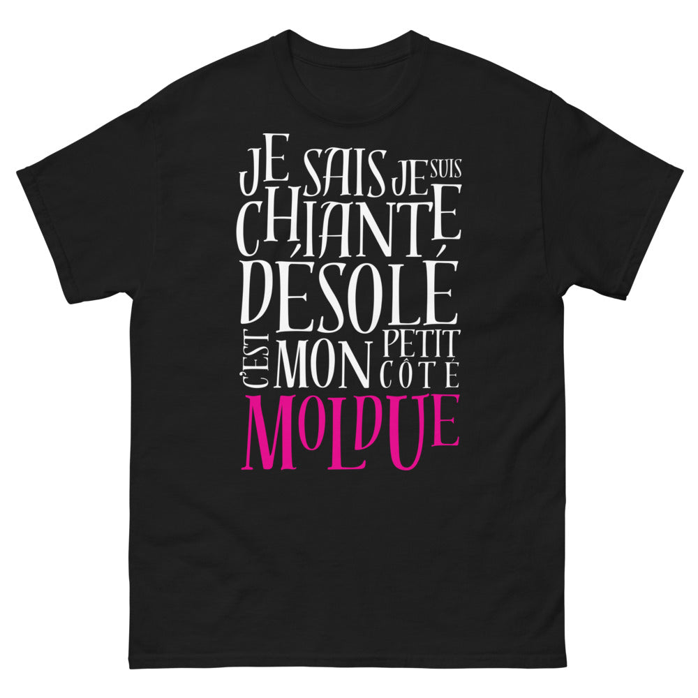T-shirt Moldu noir - Je sais, je suis chiante
