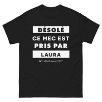 Thumbnail for T-shirt Laura N°1 Girlfriend 2017 noir - Désolé, ce mec est pris