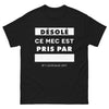 T-shirt romantisme moderne noir - déso ce mec est pris