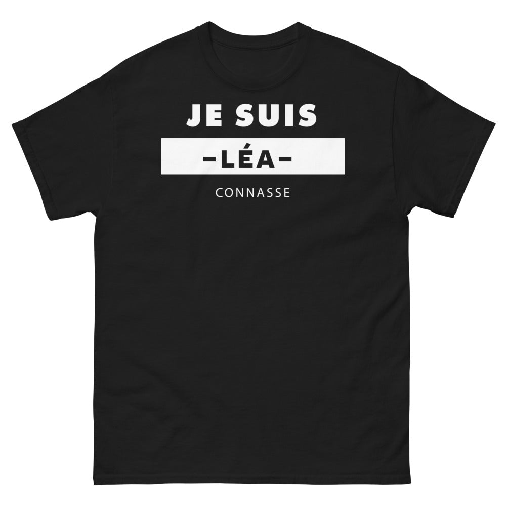 T-shirt Léa noir face - Je suis Léa, connasse