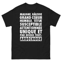 Thumbnail for T-shirt Ardèche noir - maligne et unique