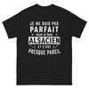 T-shirt Alsacien noir - fier et imperfectible