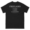 T-shirt Friulano noir face - L'uomo, Il Mito, La Leggenda
