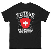 Thumbnail for T-shirt Suisse noir - défi helvète