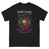 Thumbnail for T-shirt Portugaise noir - cœur sur la main