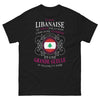 T-shirt Libanais noir face - Guerrière du Cœur