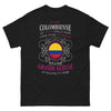 T-shirt Colombie noir face - guerrière et grande gueule