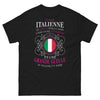 T-shirt italienne noir - cœur sur la main