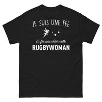 Thumbnail for T-shirt Féministe et Rugbywoman noir - Je suis une fée