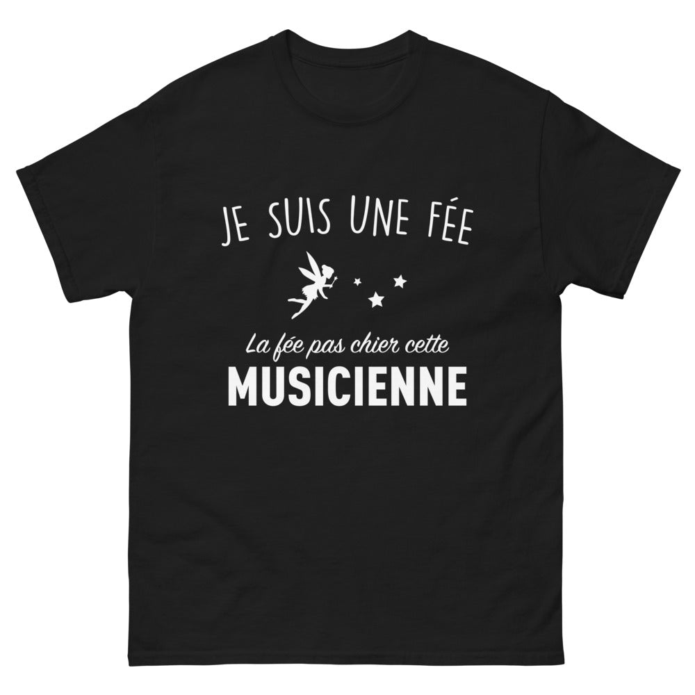 T-shirt Musiciens noir - je suis une fée