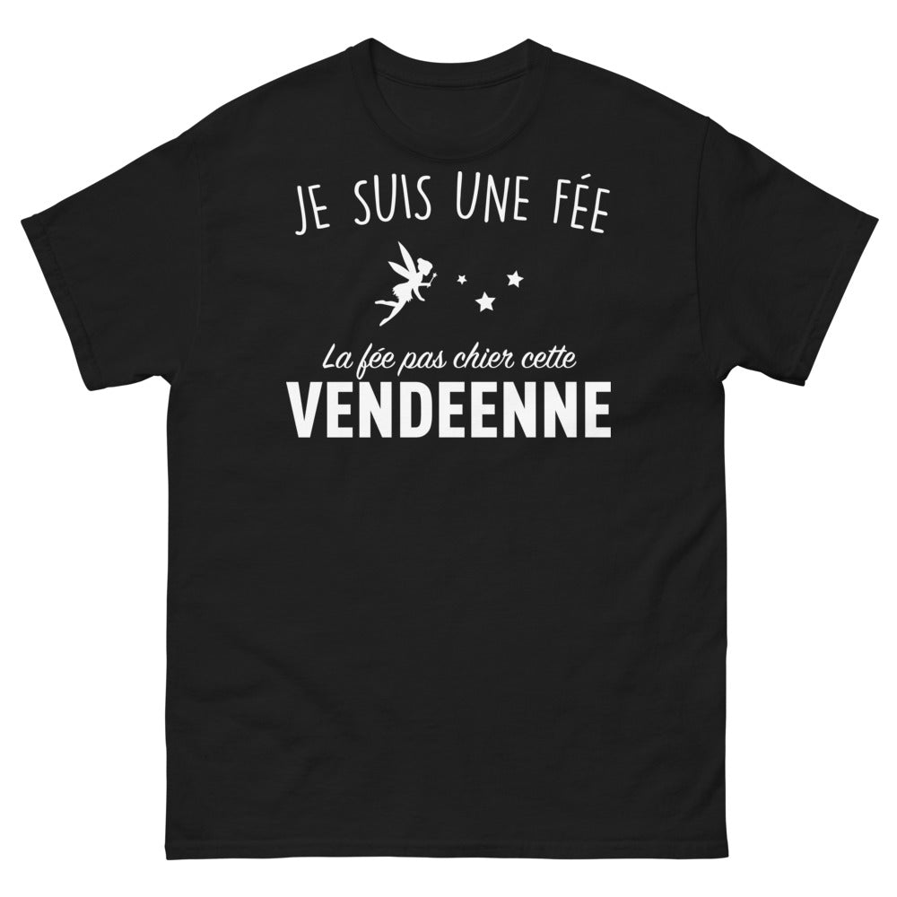 T-shirt Vendée noir - fée pas chier