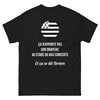 T-shirt breton noir - pas de drapeau au stade