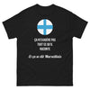 T-shirt Marseillais noir - ça n'exagère pas tout ce qu'il raconte