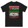 T-shirt Portugais noir - Attention râleur portugais