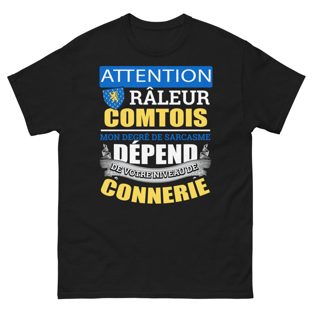 T-shirt Comtois noir - humour et sarcasme