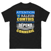 T-shirt Comtois noir - humour et sarcasme