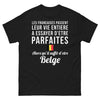 T-shirt Belge noir - parfaites françaises simples belges