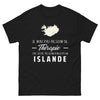 T-shirt Islande noir - J'ai juste besoin d'aller en Islande