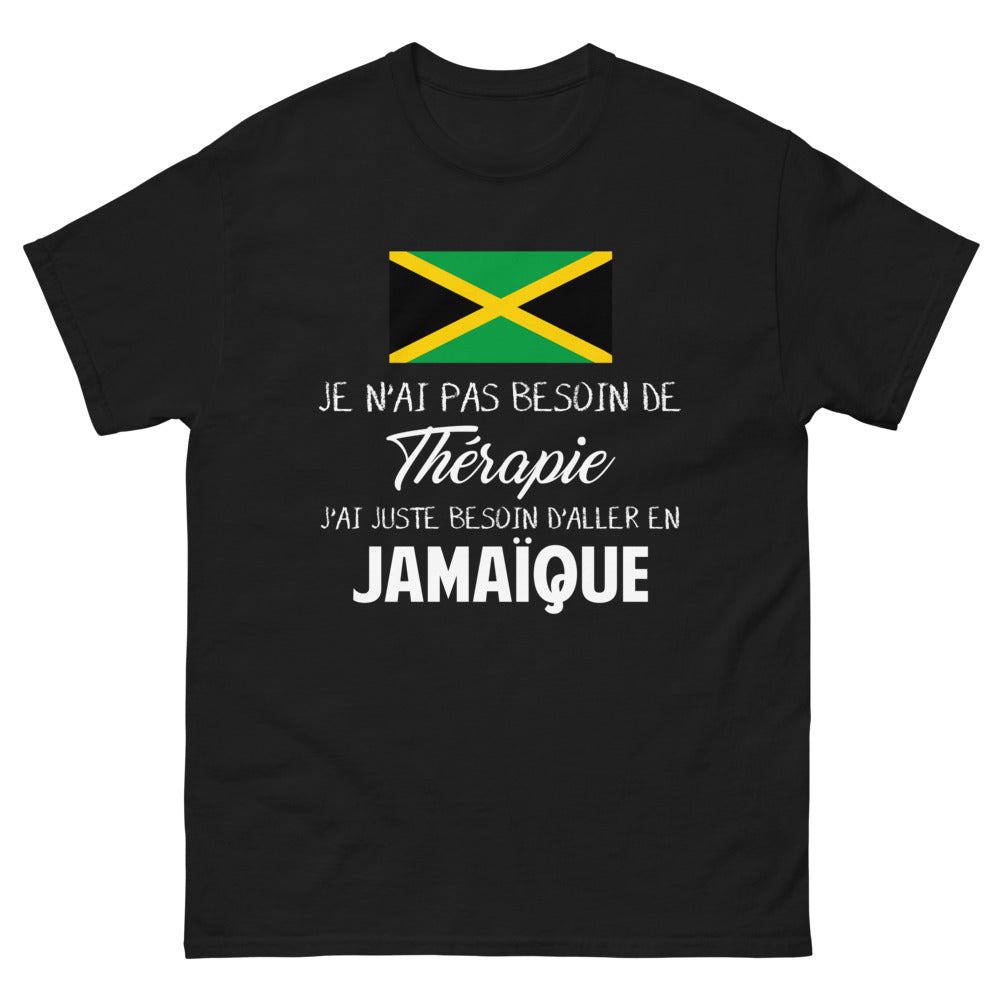 T-shirt Jamaïque noir - voyage sans thérapie