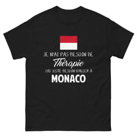 Thumbnail for T-shirt Monaco noir - pas besoin de thérapie