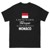 T-shirt Monaco noir - pas besoin de thérapie