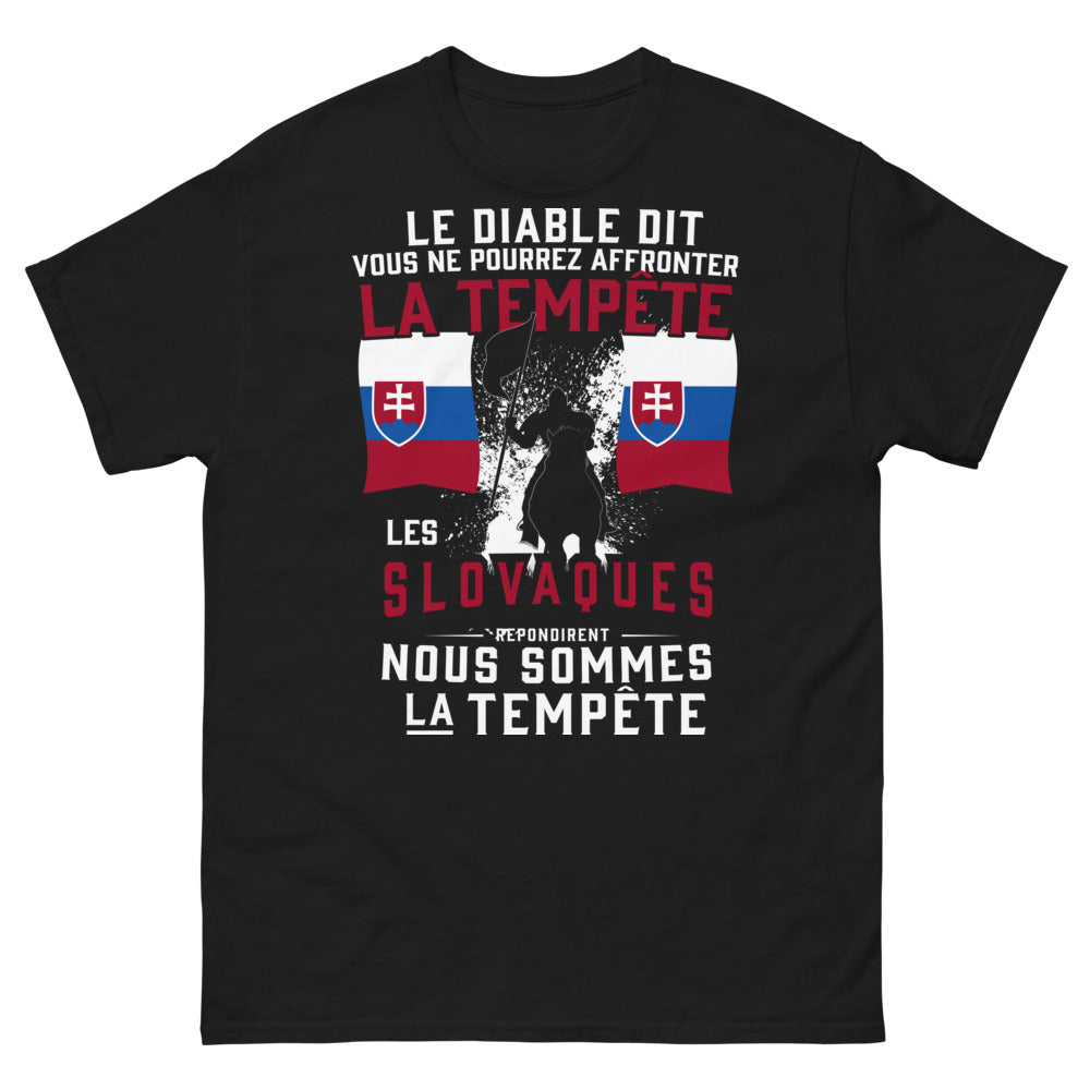 T-shirt Slovaques noir - Les Slovaques sont la tempête
