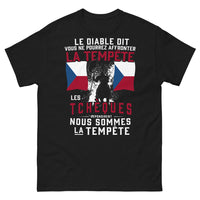 Thumbnail for T-shirt Tchèques noir - nous sommes la tempête