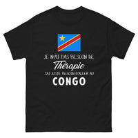 Thumbnail for T-shirt Congo noir - je n'ai pas besoin de thérapie