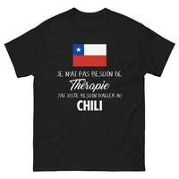Thumbnail for T-shirt Chili noir - je n'ai pas besoin de thérapie