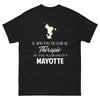 T-shirt Mayotte noir - je n'ai pas besoin de thérapie