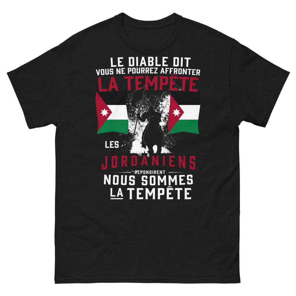 T-shirt Jordaniens noir - tempête inventée