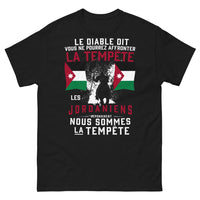 Thumbnail for T-shirt Jordaniens noir - tempête inventée