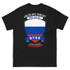 T-shirt russe noir - Je ne suis pas parfait mais je suis Russe