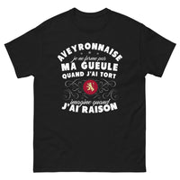 Thumbnail for T-shirt Aveyronnaise noir - slogan audacieux