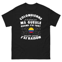 Thumbnail for T-shirt Colombie noir - je ne ferme pas ma gueule