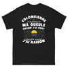 T-shirt Colombie noir - je ne ferme pas ma gueule