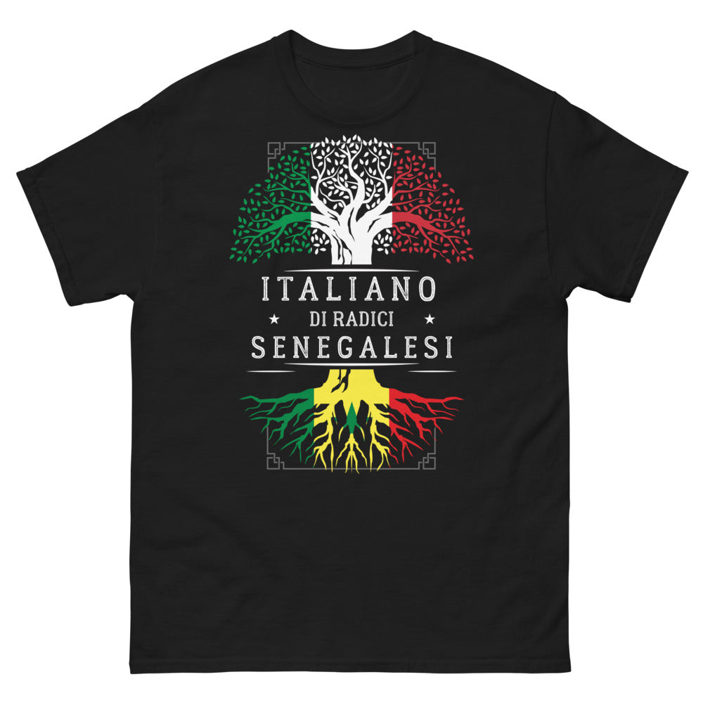 T-shirt italien de radici sénégalaises noir - festival de cultures