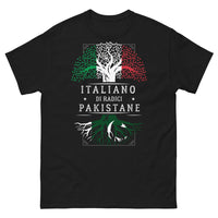 Thumbnail for Maglietta Radici Italiane e Pakistane nera - humour e orgoglio