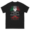 T-shirt Italo-marocain marine - Italiano di Radici Marocchine