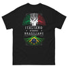 T-Shirt radici brasiliane scure nera - radici brasiliane/orgoglio brasiliano
