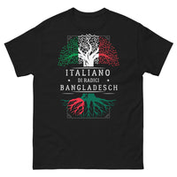 Thumbnail for T-shirt Origine italienne et bangladaise marine - Fusione culturale
