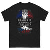 T-shirt Français de racines tchèques noir - double culture et fierté