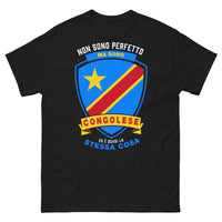 Thumbnail for T-shirt Congo bleu marine - Non sono perfetto ma sono Congolese
