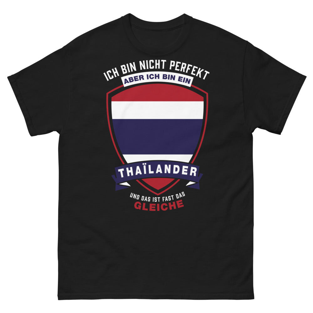 T-shirt Thaïlande noir - humour et fierté thaïlandaise